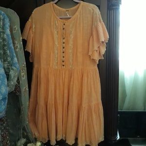 boho chic free people flowing dress